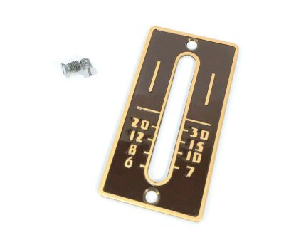 Singer 301 301A Sewing Machine Stitch Length Regulator Lever Cover Plate in Brown LBOW