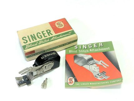 Singer Sewing Machine Low Shank Blind Stitch Attachment in Box Simanco 160616