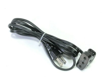 Singer Sewing Machine Single Lead Power Cord w Bakelite 3 Hole Plug Re-Wired 15 66 99